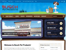 Tablet Screenshot of buschpetproducts.com